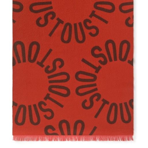 Tous Foulard naranja TOUS Round Logo