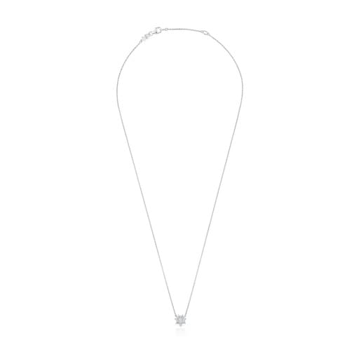 Tous Gargantilla de oro blanco y diamante Daisy
