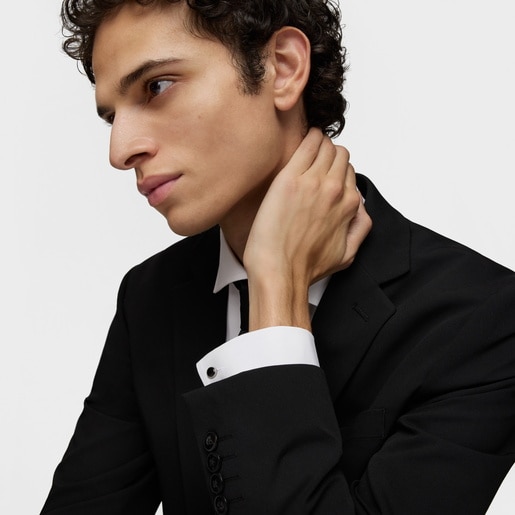 Tous Gemelos De Plata Envejecida Y ónix TOUS Man