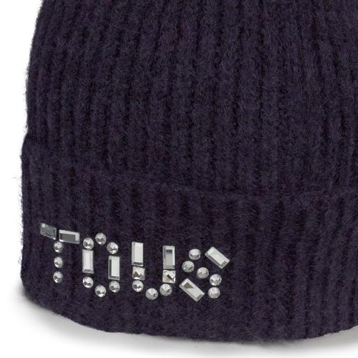 Tous Gorro beanie azul marino TOUS Crystal