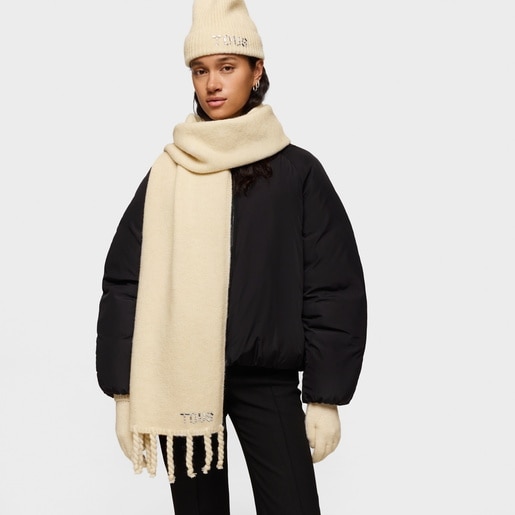 Tous Gorro Beanie Beige TOUS Crystal