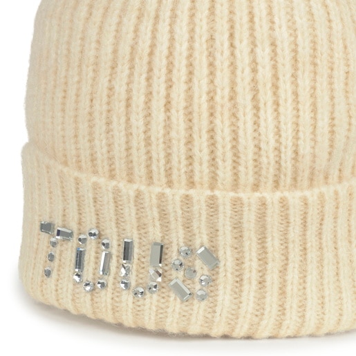 Tous Gorro beanie beige TOUS Crystal