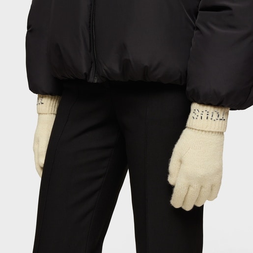 Tous Guantes Beige TOUS Crystal