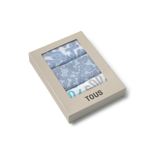 Tous Muselina Pack De 3 MMuse Azul