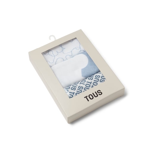 Tous Muselina Pack De 3 MMuse Azul Celeste