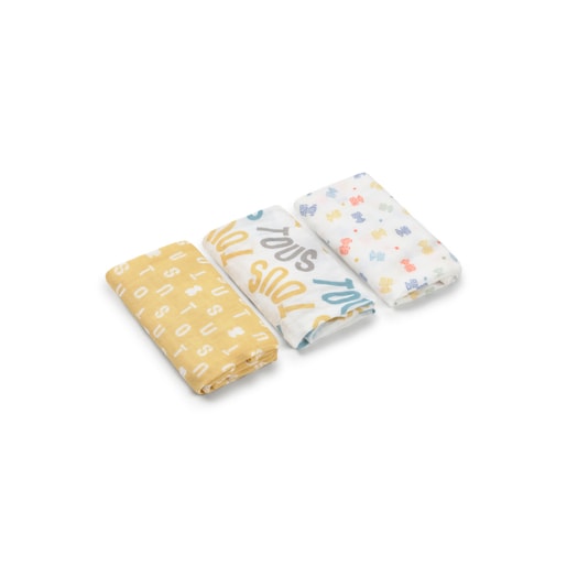 Tous Muselina Pack De 3 MMuse Multicolor