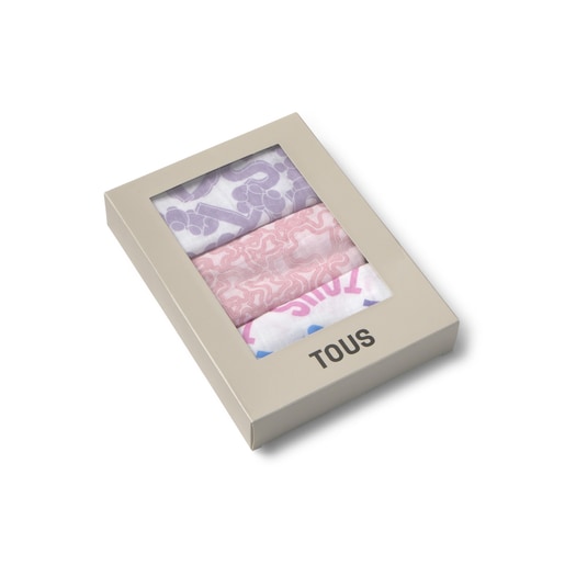 Tous Muselina Pack De 3 MMuse Rosa