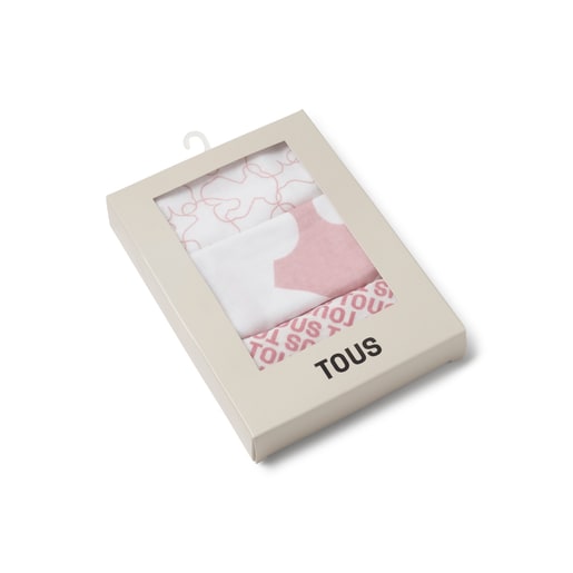 Tous Muselina Pack De 3 MMuse Rosa