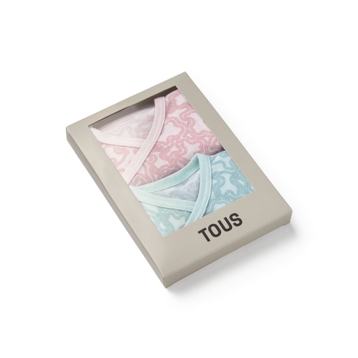 Tous Pack De Bodys De Bebé Cruzados KaosP Rosa