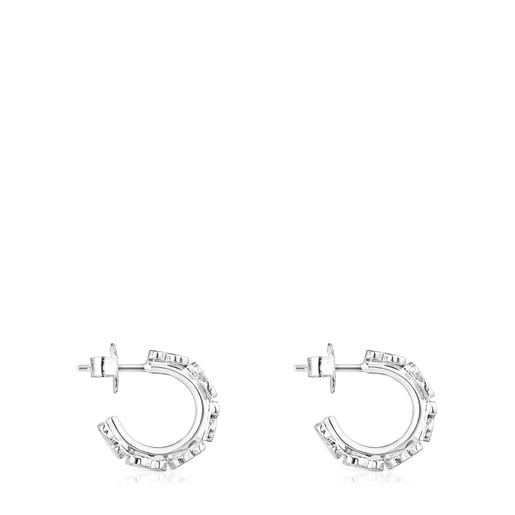 Tous Pendientes aro de plata Straight