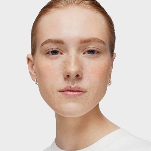 Tous Pendientes Aro Oso De Plata TOUS Basics