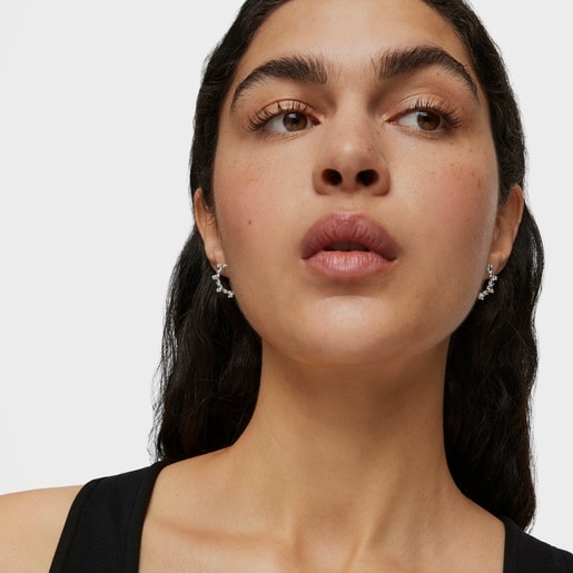 Tous Pendientes De Aro De Plata 12 Mm Bold Bear