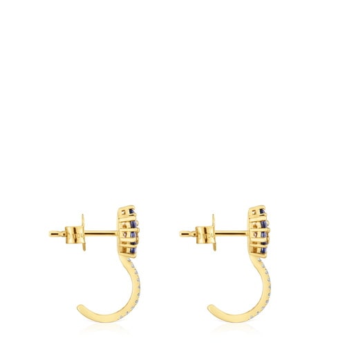 Tous Pendientes de oro gemas y diamantes Daisy