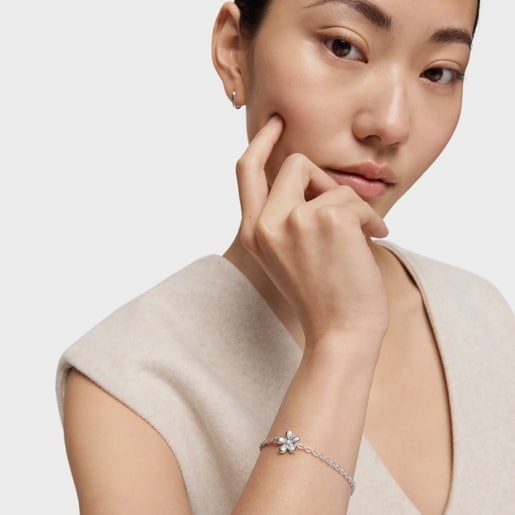 Tous Pulsera Cadena De Plata Daisy