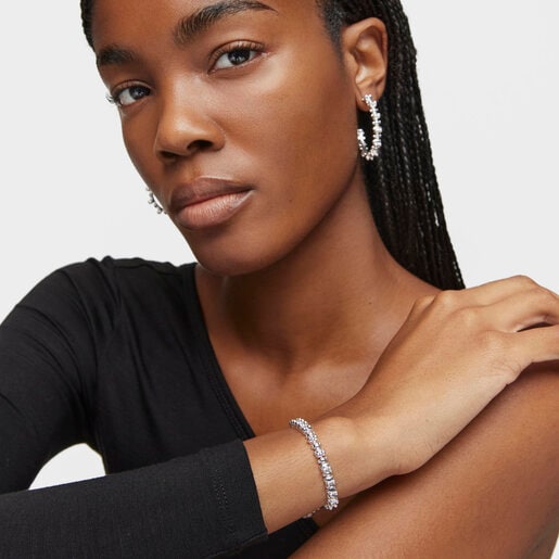 Tous Pulsera Cadena De Plata Motivos Oso Bold Bear