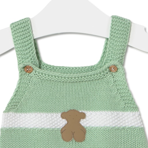 Tous Ranita De Punto De Bebé Tricot A Rayas Verde