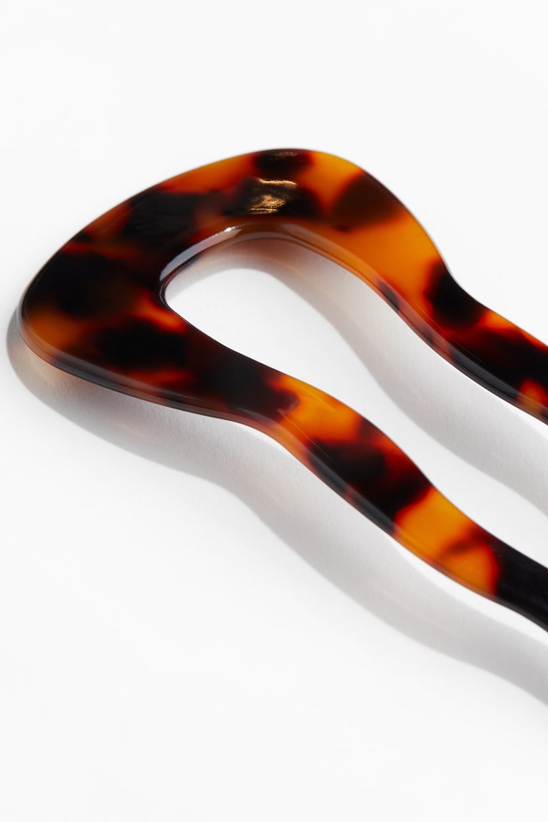 H&M Aguja De Pelo Con Diseño - Beige Claro/Marmóreo - MUJER