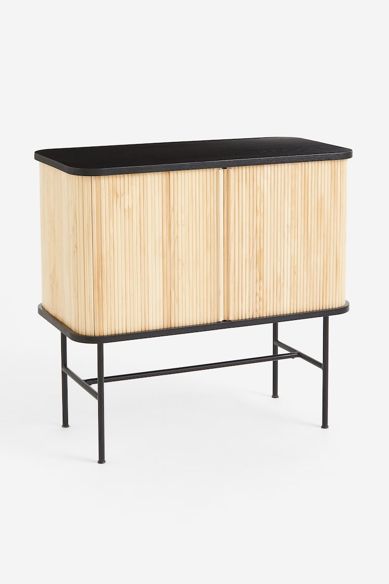 H&M Armario con puertas de celosía - Negro/Beige - HOME