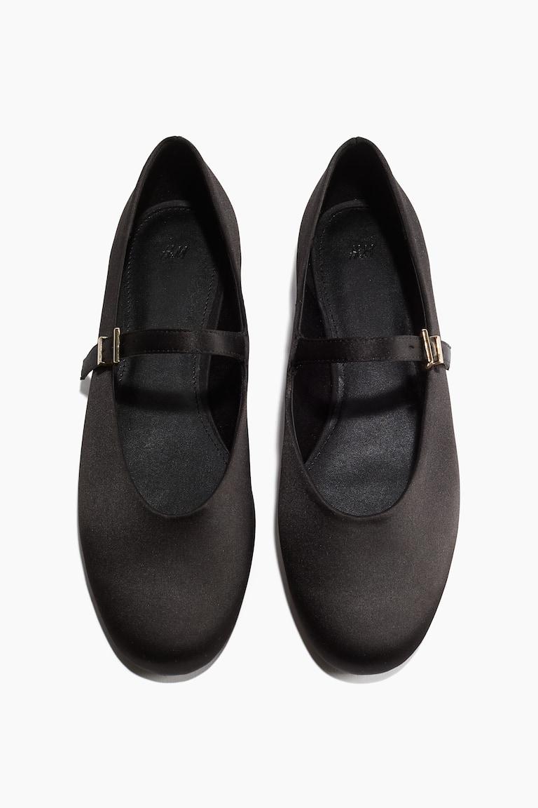 H&M Bailarinas Estilo Merceditas - Marrón/Estampado De Leopardo - MUJER