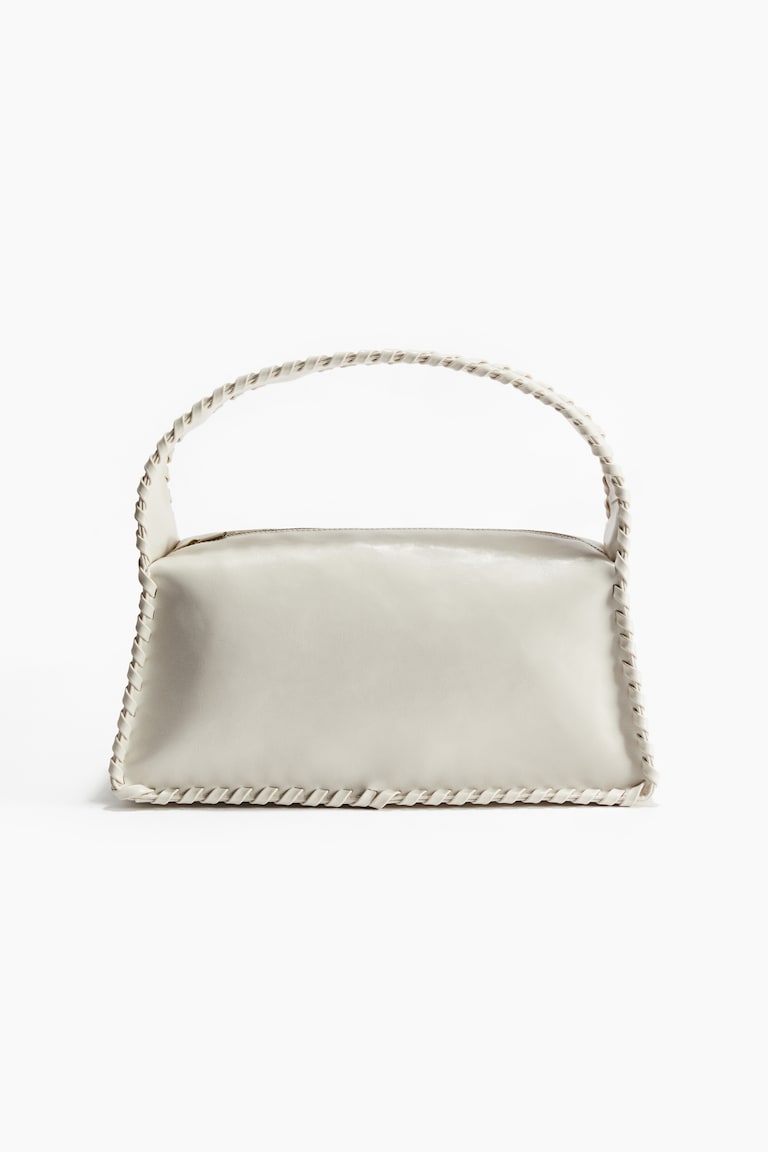 H&M Bolso De Hombro Con Detalle Entrelazado - Beige Claro - MUJER