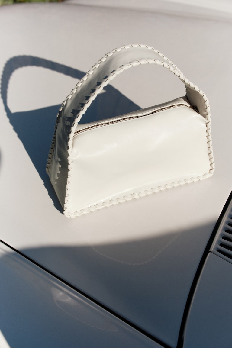 H&M Bolso De Hombro Con Detalle Entrelazado - Marrón Oscuro - MUJER