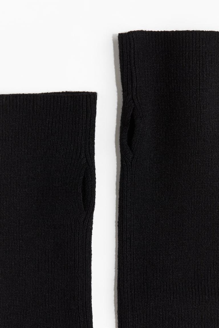 H&M Calentadores De Brazo En Punto De Canalé - Beige Claro - MUJER