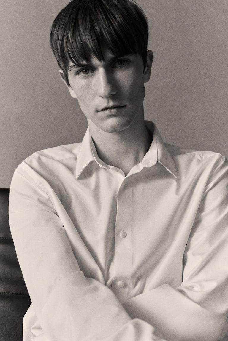 H&M Camisa de fácil planchado Slim Fit - Negro - HOMBRE