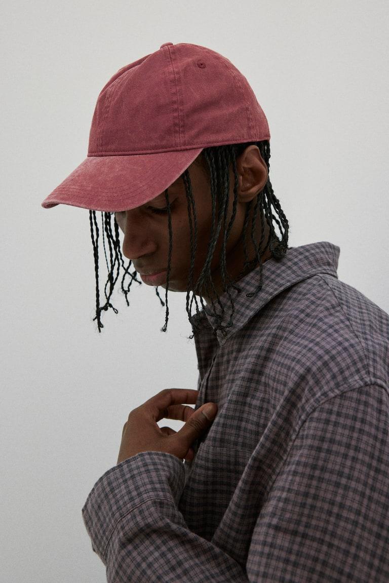 H&M Camisa De Franela Loose Fit - Beige/Cuadros - HOMBRE