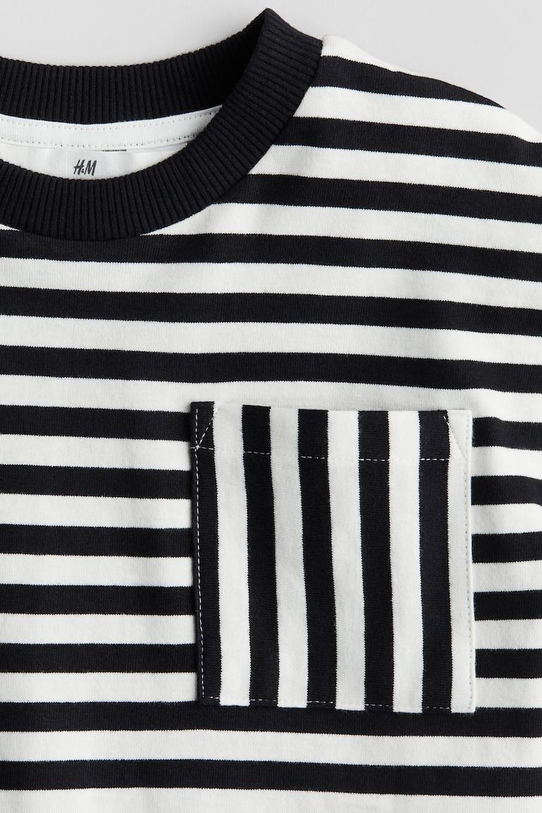 H&M Camiseta Con Bolsillo - Melocotón Oscuro/Manzana - NIÑOS