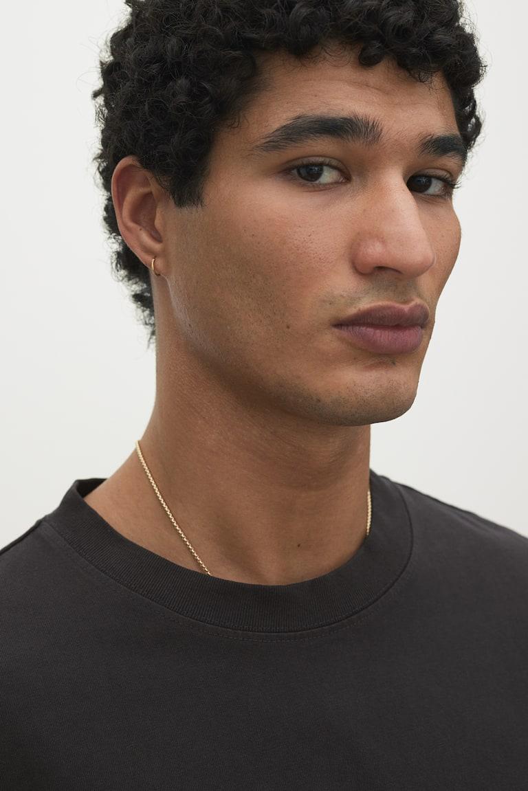 H&M Camiseta Con Efecto Lavado Loose Fit - Gris Oscuro/The Bronx - HOMBRE