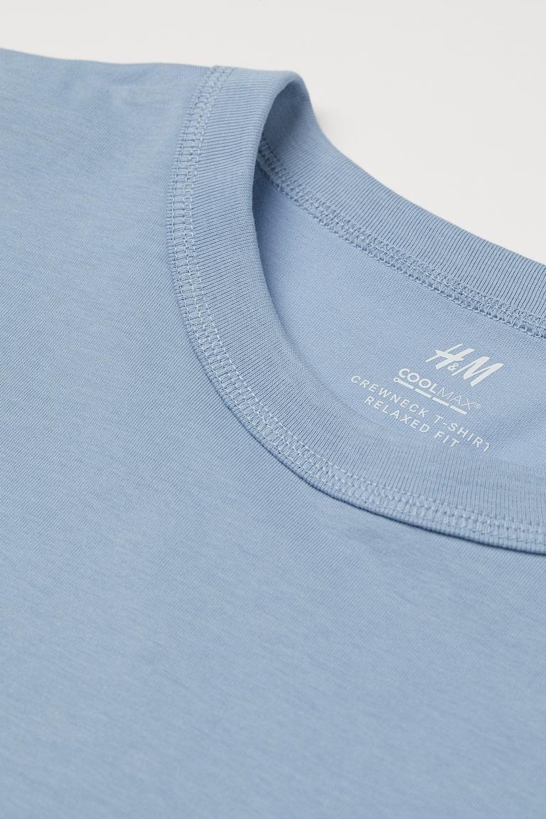 H&M Camiseta COOLMAX® Loose Fit - Gris Oscuro - HOMBRE