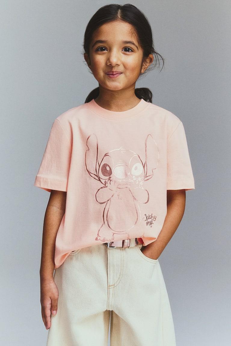 H&M Camiseta de algodón con motivo estampado - Lila/Minnie Mouse - NIÑOS