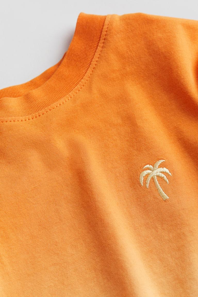 H&M Camiseta De Algodón Con Motivo - Naranja/Camioneta - NIÑOS