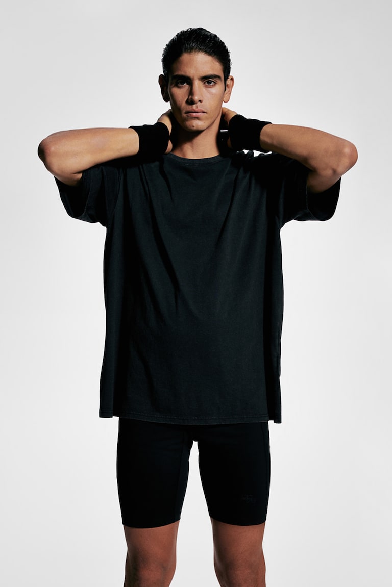 H&M Camiseta De Deporte Con DryMove™ Loose Fit - Negro - HOMBRE