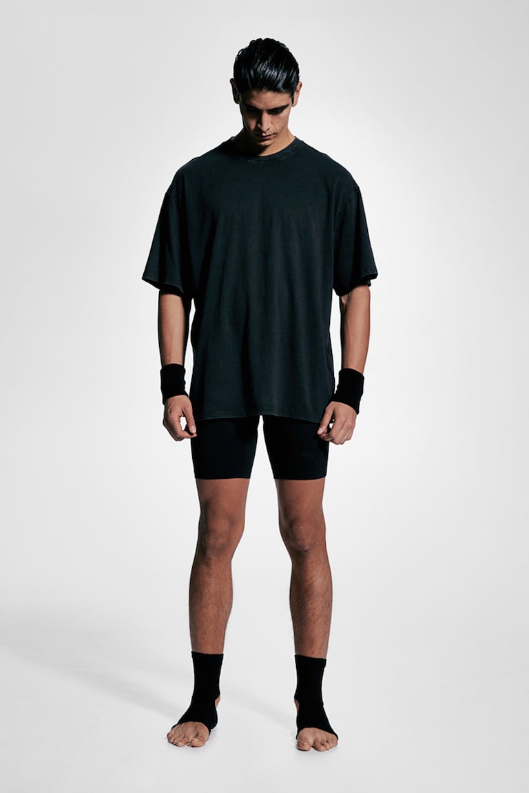 H&M Camiseta de deporte con DryMove™ Loose Fit - Negro - HOMBRE