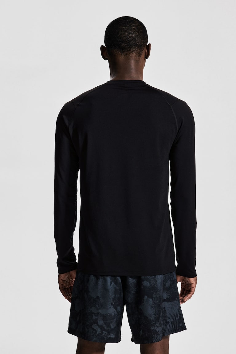 H&M Camiseta De Deporte Con DryMove™ Muscle Fit - Azul Oscuro - HOMBRE