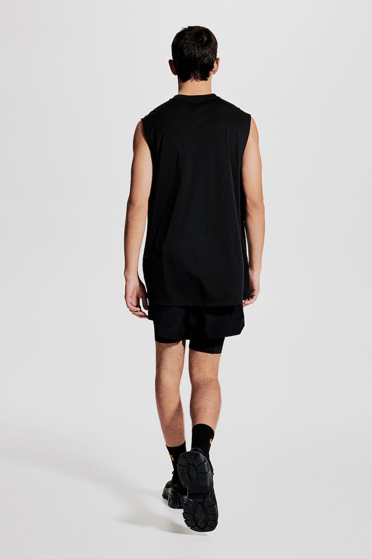 H&M Camiseta De Deporte Con DryMove™ Regular Fit - Blanco - HOMBRE