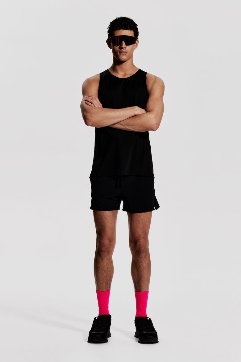 H&M Camiseta De Deporte Con DryMove™ Regular Fit - Negro - HOMBRE