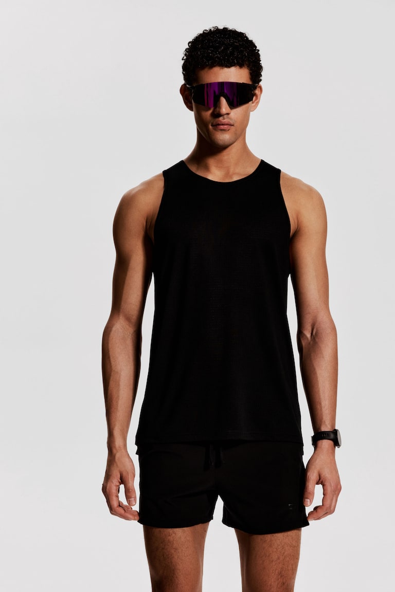 H&M Camiseta De Deporte Con DryMove™ Regular Fit - Negro - HOMBRE