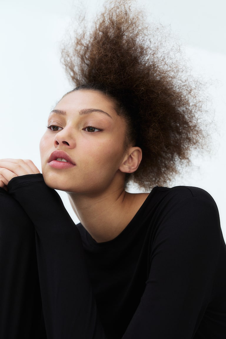 H&M Camiseta De Deporte De Manga Larga En DryMove™ - Crema - MUJER