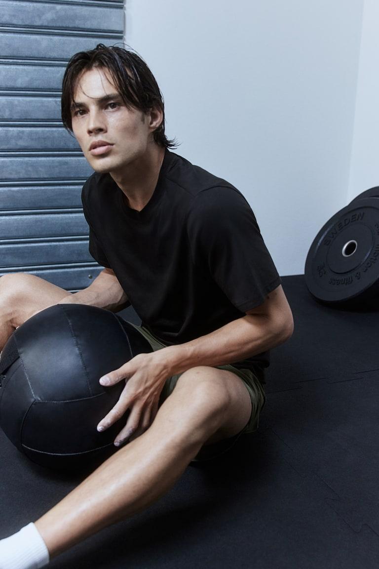 H&M Camiseta De Deporte En DryMove™ Regular Fit - Negro - HOMBRE