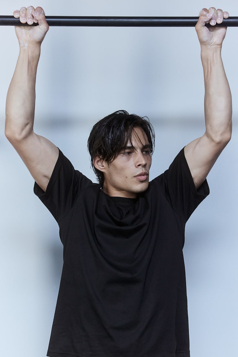 H&M Camiseta de deporte en DryMove™ Regular Fit - Negro - HOMBRE