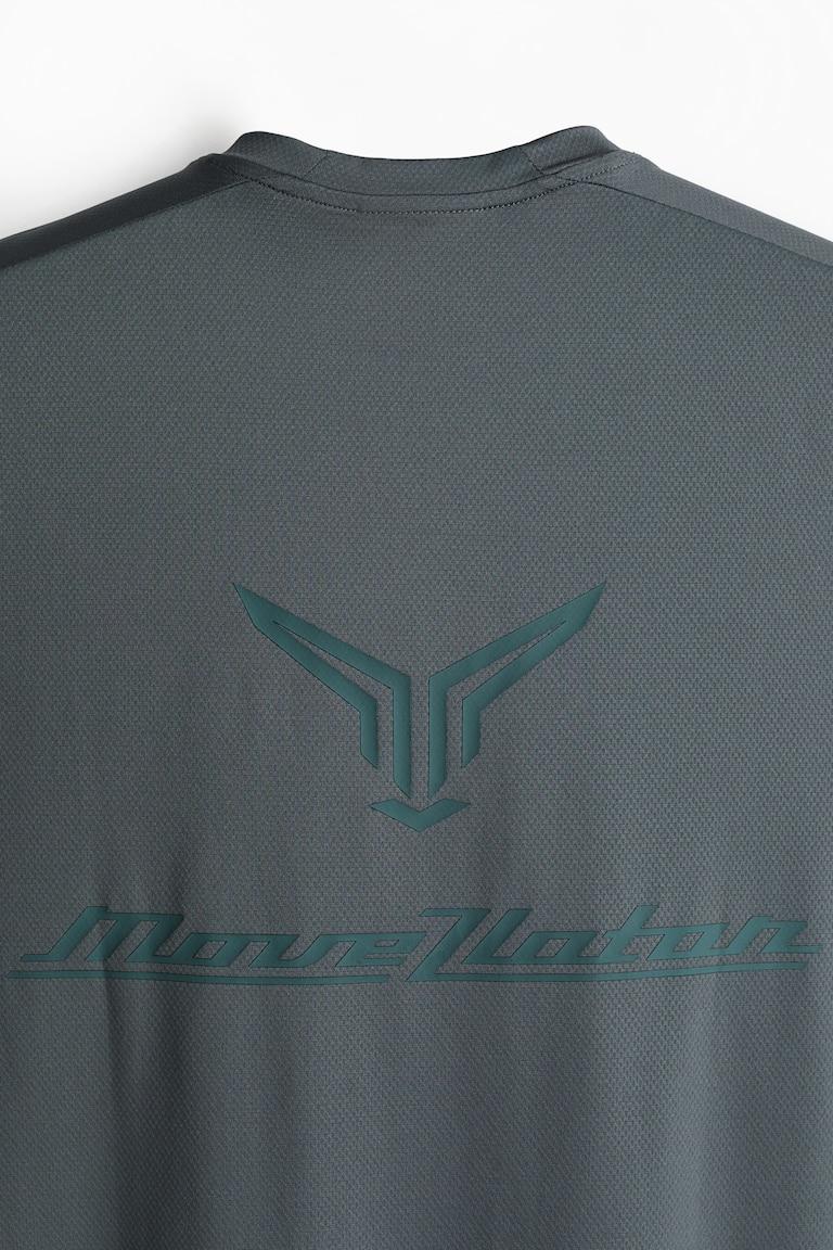 H&M Camiseta De Deporte En DryMove™ Regular Fit - Turquesa Oscuro - HOMBRE