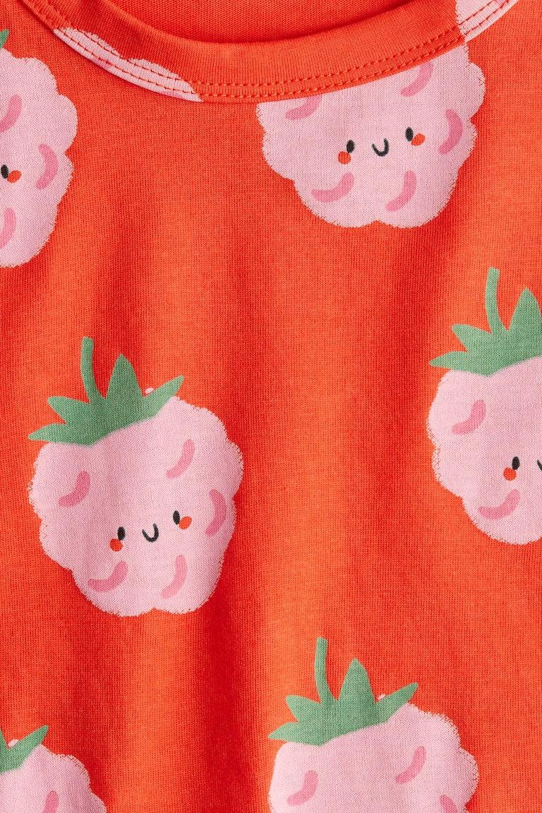 H&M Camiseta De Punto Con Motivo - Lila Claro/Lazos - NIÑOS