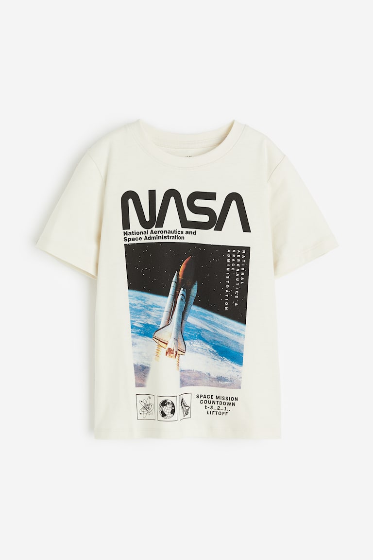 H&M Camiseta estampada - Verde caqui/Triceratops - NIÑOS