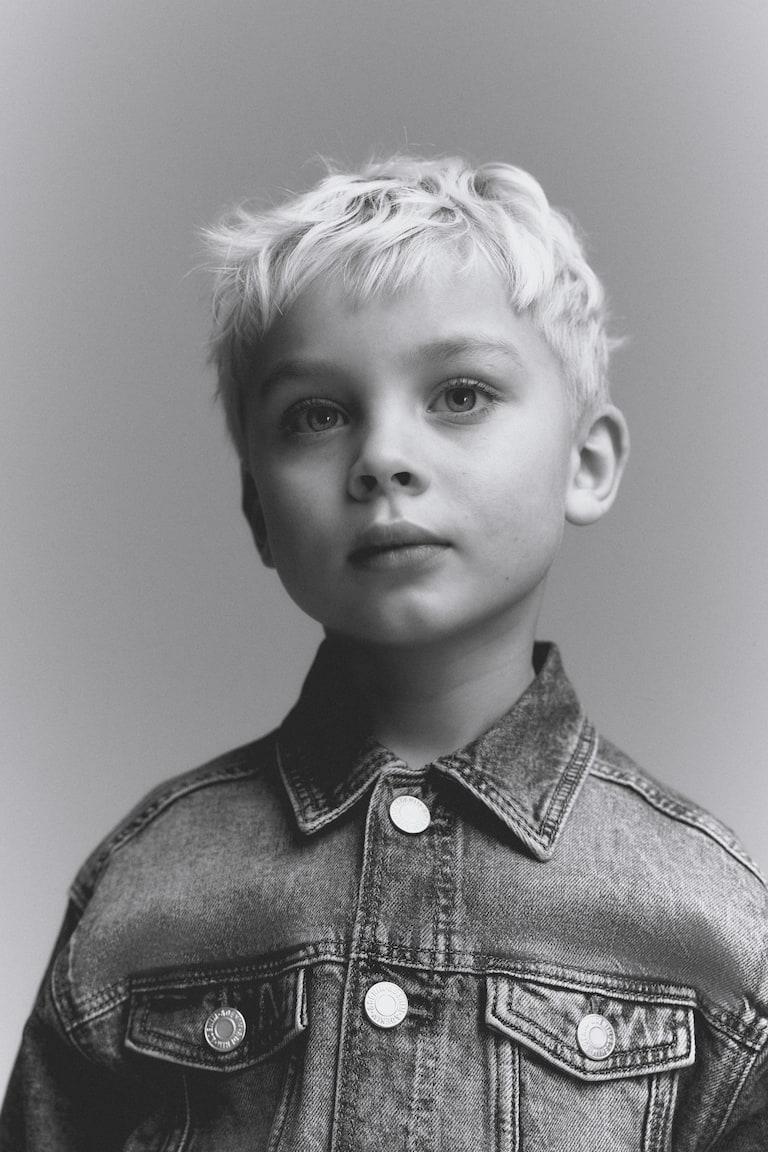 H&M Cazadora Vaquera De Corte Holgado - Azul Denim - NIÑOS