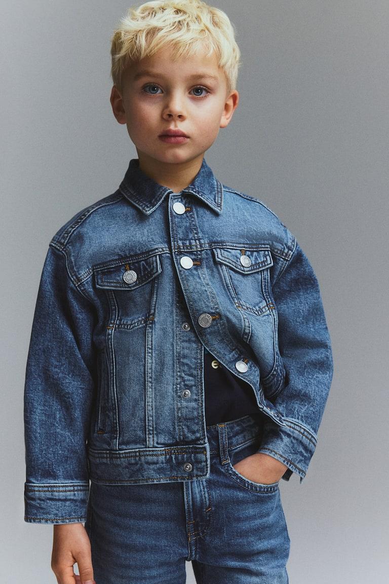 H&M Cazadora vaquera de corte holgado - Azul denim - NIÑOS