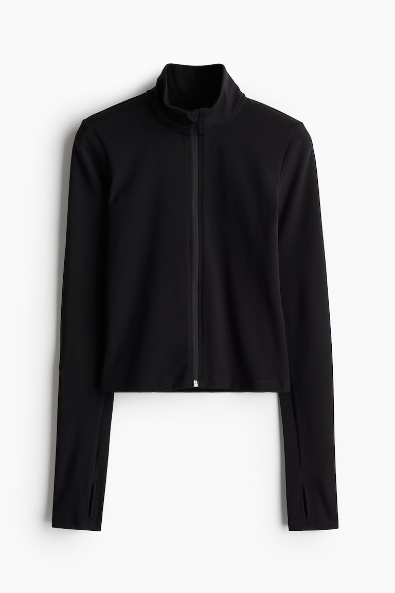 H&M Chaqueta de deporte SoftMove™ con cremallera - Negro - MUJER