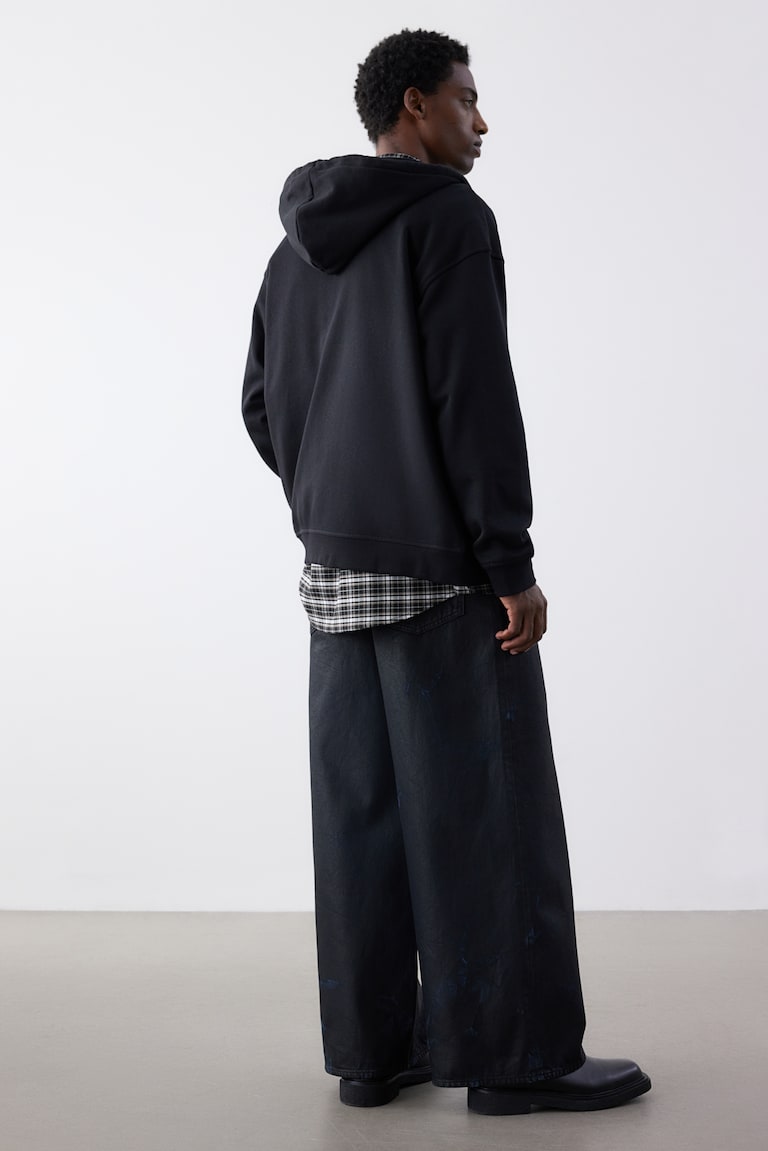 H&M Chaqueta Sudadera Con Cremallera Loose Fit - Beige Grisáceo Oscuro - HOMBRE