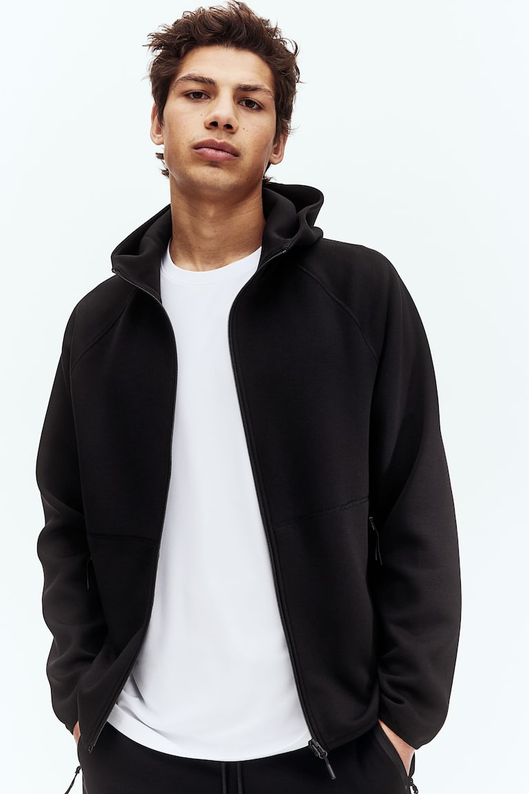 H&M Chaqueta Sudadera De Deporte Con DryMove™ - Verde Caqui - HOMBRE